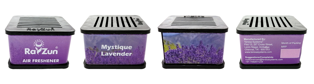 RayZun Mystique Lavender Organic Car freshener/Perfume/Air Freshener