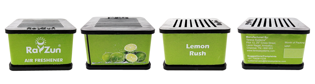 RayZun Lemon Rush Organic Car freshener/Perfume/Air Freshener